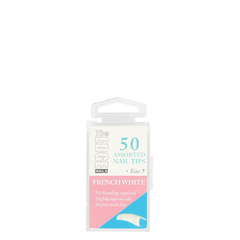 French White Assorted Nail Tips 50 Pack