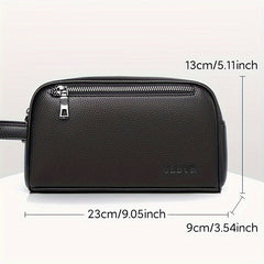 MENSON Black Clutch Bag for Men