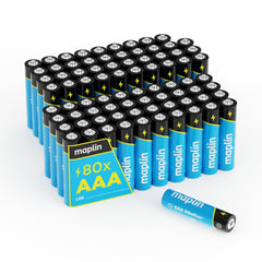 Maplin AAA LR03 1.5V Alkaline Batteries 7 Year Shelf Life High Performance