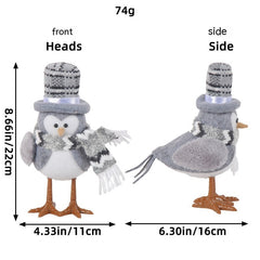 Jingchen Christmas Luminous Bird Christmas Gift Table Decorative Ornaments