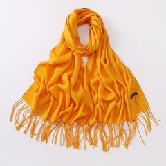 Autumn And Winter Cashmere-like Solid Color Long Scarf