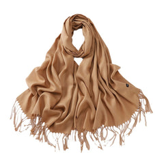 Autumn And Winter Cashmere-like Solid Color Long Scarf