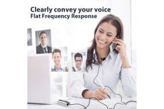 ProSound Lavalier USB-A Microphone Omnidirectional Electret Condenser with 3.5mm Audio Socket