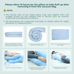 9ft Maternity Pregnancy Support Pillow - No Case