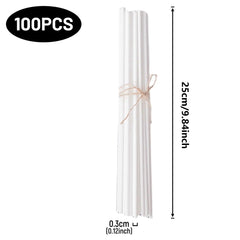 100Pcs Reed Diffuser Sticks Set 3mm 8inch Fiber Reed Diffuser Sticks Fragrance for Bedroom Office Bathroom Home