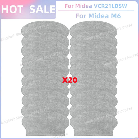 Fit For Midea VCR21LDSW / Midea M6 / Eureka NER600 Robot Vacuum Parts Main Roller Side Brush Hepa Filter Mop Cloth Accessories
