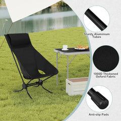 WOLTU Folding Camping Chair Ultralight Aluminium Outdoor Lounge Fishing Chair with Carry Bag for Outdoor Beach Garden BBQ Picnic