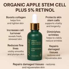 Ammuri Retinol 5% Serum with Apple Stem Cell – High Strength Anti-Aging, Acne & Dark Spot Treatment (30ml)