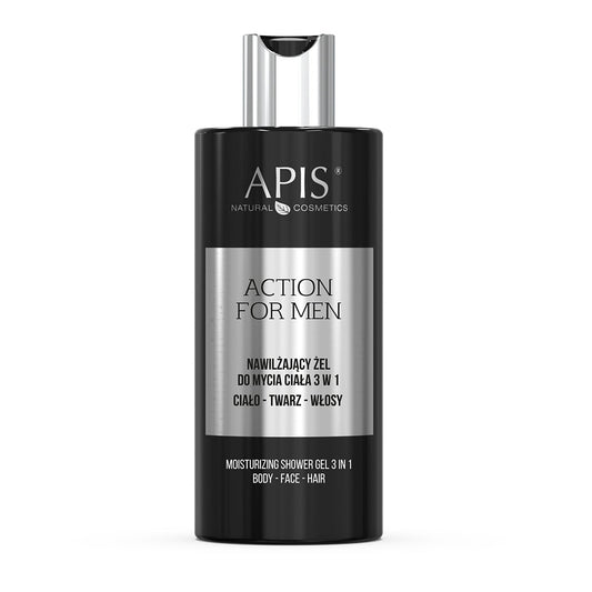 Apis ACTION FOR MEN Moisturising 3-in-1 Body Wash Gel | 300ml