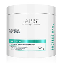 Apis API-PODO cleansing foot peeling with Dead Sea salt and volcanic lava - deeply exfoliates and smooths rough skin | 700g
