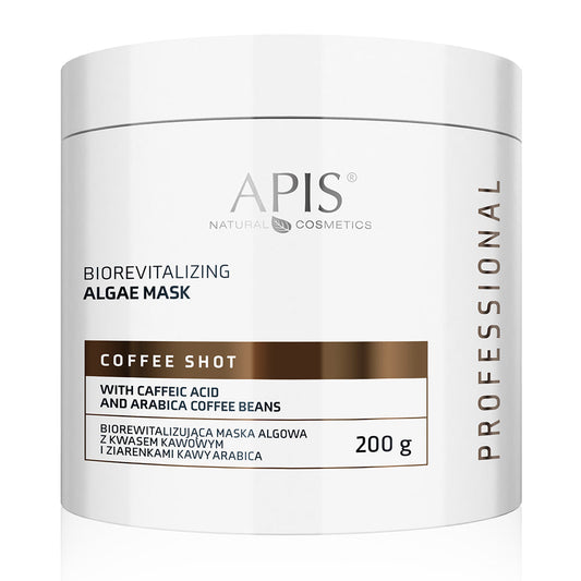 Apis COFFEE SHOT Biorevitalising Algae Mask with Caffeic Acid and Arabica Coffee | 200g