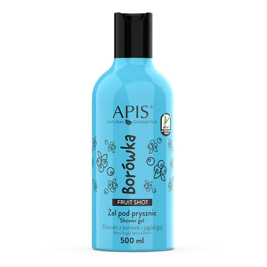 Apis Fruit Shot Blueberry Shower Gel | 500 ml