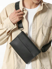 Minimalist Black Crossbody Bag – DEEL & GEER | Sleek Everyday Shoulder Bag