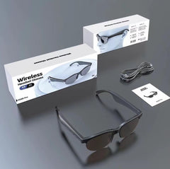 Smart Wireless Glasses, Multifunctional Audio Sunglasses, Wireless Calls, Music Playback.