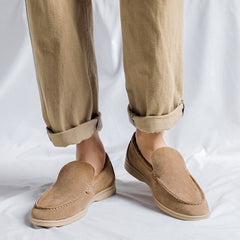 GEONWOO Old Money Suede Loafers