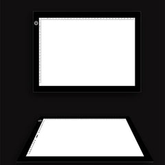 A4 Size 5W 5V LED LED Stepless Dimmable Acrylic Copy Boards for Anime Sketch Drawing Sketchpad, with USB Cable & Plug, Size:220x330x5mm, Stepless Dimmable