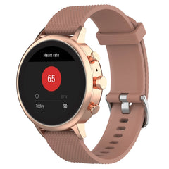 18mm Texture Silicone Wrist Strap Watch Band for Fossil Female Sport / Charter HR / Gen 4 Q Venture HR