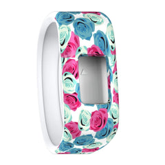 Colourful Feathers Pattern Silicone Sport Watch Band for Garmin Vivofit JR, Size: Large