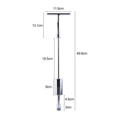 19 in 1 Auto Repair Body Tool Kit Paintless Dent Repair Hail Removal Silver T Bar Slide Hammer Dent Repair Tool Kit, 19 PCS Silver T Bar