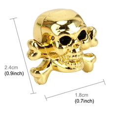 4 PCS Universal Skull Shape Gas Cap Mouthpiece Cover Gas Cap Tire Cap Car Motor Bicycle Tire Valve Caps