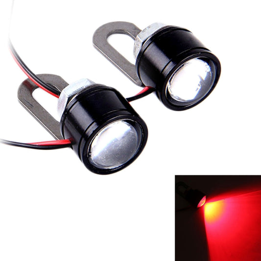 2 PCS 12V 3W Eagle Eyes LED Strobe Light For Motorcycle ,Wire Length: 90cm
