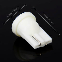 10 PCS T10/W5W/194/501/168 0.4W 20LM 6500K COB Bulbs Car Reading Lamp Clearance Light, DC 12V