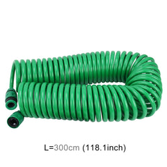 Garden Watering Series Spring Tube Hose Telescopic Spiral Pipe with Water Connector Adaptor and Connector, Length: 30m