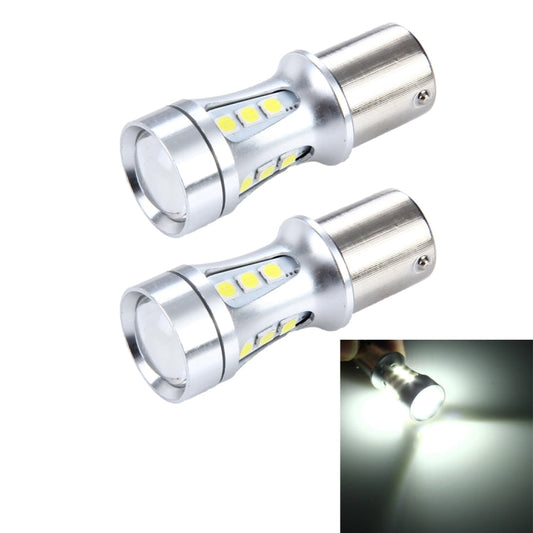 2 PCS 1156/BA15S 10W 1000LM 6500K 18 SMD-3030 LED Car Brake Lights Turn Light, DC 12V