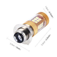 H6M/P15D 15W 1300 LM 6500K Motorcycle Headlight with 28 SMD-3030-LED Lamps, DC 12V