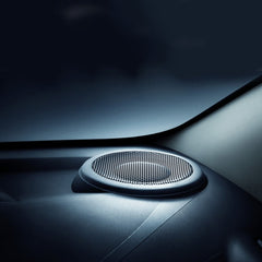 12 inch Car Auto Metal Mesh Black Round Hole Subwoofer Loudspeaker Protective Cover Mask Kit with Fixed Holder, 12 Inch