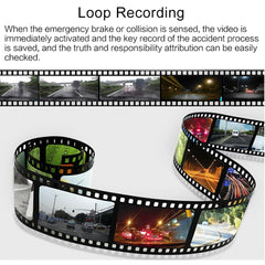 X96 4 inch 2.5D Full HD 1080P Multi-functional Smart Car Dual Lens Video Record Camera Support TF Card / Motion Detection, X96