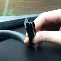 1.5m Car Instrument Desk Decorative Strip Rubber Chrome Decoration Strip Seal