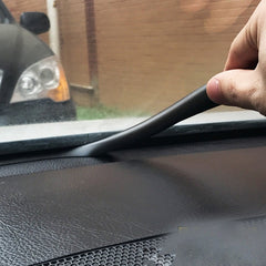 1.5m Car Instrument Desk Decorative Strip Rubber Chrome Decoration Strip Seal
