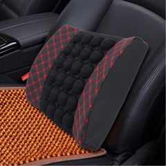 12V Four Season Chemical Fiber Wrapping Lumbar Seat Relaxation Waist Support Cushion for Car Office Family