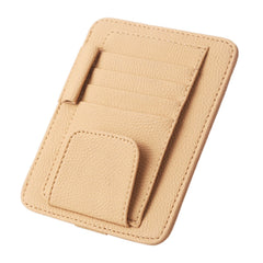 Multi-functional Auto Car Sun Visor Sunglass Holder Card Bill Ticket Storage Holder Pouch Bag