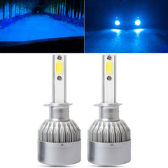 2 PCS H1 18W 1800 LM 8000K IP68 Canbus Constant Current Car LED Headlight with 2 COB Lamps, DC 9-36V