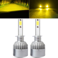 2 PCS H1 18W 1800 LM 8000K IP68 Canbus Constant Current Car LED Headlight with 2 COB Lamps, DC 9-36V