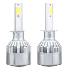2 PCS H1 18W 1800 LM 8000K IP68 Canbus Constant Current Car LED Headlight with 2 COB Lamps, DC 9-36V