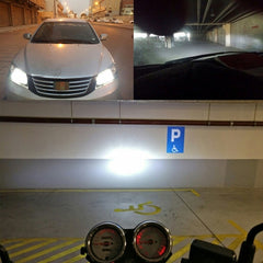 2 PCS H1 18W 1800 LM 8000K IP68 Canbus Constant Current Car LED Headlight with 2 COB Lamps, DC 9-36V