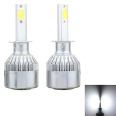 2 PCS H1 18W 1800 LM 8000K IP68 Canbus Constant Current Car LED Headlight with 2 COB Lamps, DC 9-36V