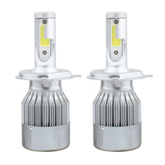 2 PCS H4 18W 1800 LM 6000K IP68 Canbus Constant Current Car LED Headlight with 2 COB Lamps, DC 9-36V