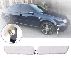 2 PCS Front Bumper Clearance Lights Housing without Bulb Replacement 1JM945071 / 1JM945072 for VW Golf / Jetta 1999-2005