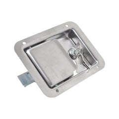 Stainless Steel Tool Box Lock Paddle Latch & Keys for Trailer / Yacht / Truck