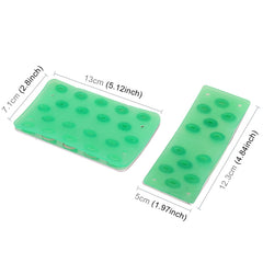 2 in 1 Luminous Non-Slip Automatic Gear Car Pedals Foot Brake Pad Cover Set, 2 in 1