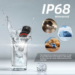 2 PCS S2 9007 / HB5 DC9-36V / 25W / 6000K / 2500LM IP68 Car LED Headlight Lamps