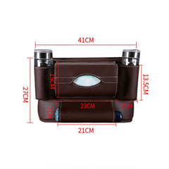 Car Front Seat Hanging Bag Paper Towel / Water Cup Storage Bag