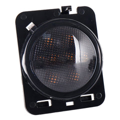 2 PCS 8W DC 12V Car SUV Refit LEDWheel Eyebrow Turn Signal for Jeep Wrangler JK 07-17, Specification: Butt Assembly Without Aperture