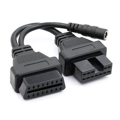 12Pin to 16Pin Car OBD2 Conversion Cable OBDII Diagnostic Adapter Cable for Mitsubishi, 12Pin to 16Pin for Mitsubishi