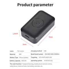 P03 2G Waterproof Pet GPS Tracker GPS+AGPS+WiFi+LBS Locator, P03