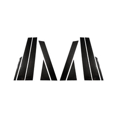 10 in 1 Car Carbon Fiber Center Pillar Decorative Sticker for Audi Q7 / SQ7 4M 2016-2019, Left and Right Drive Universal, For Audi Q7